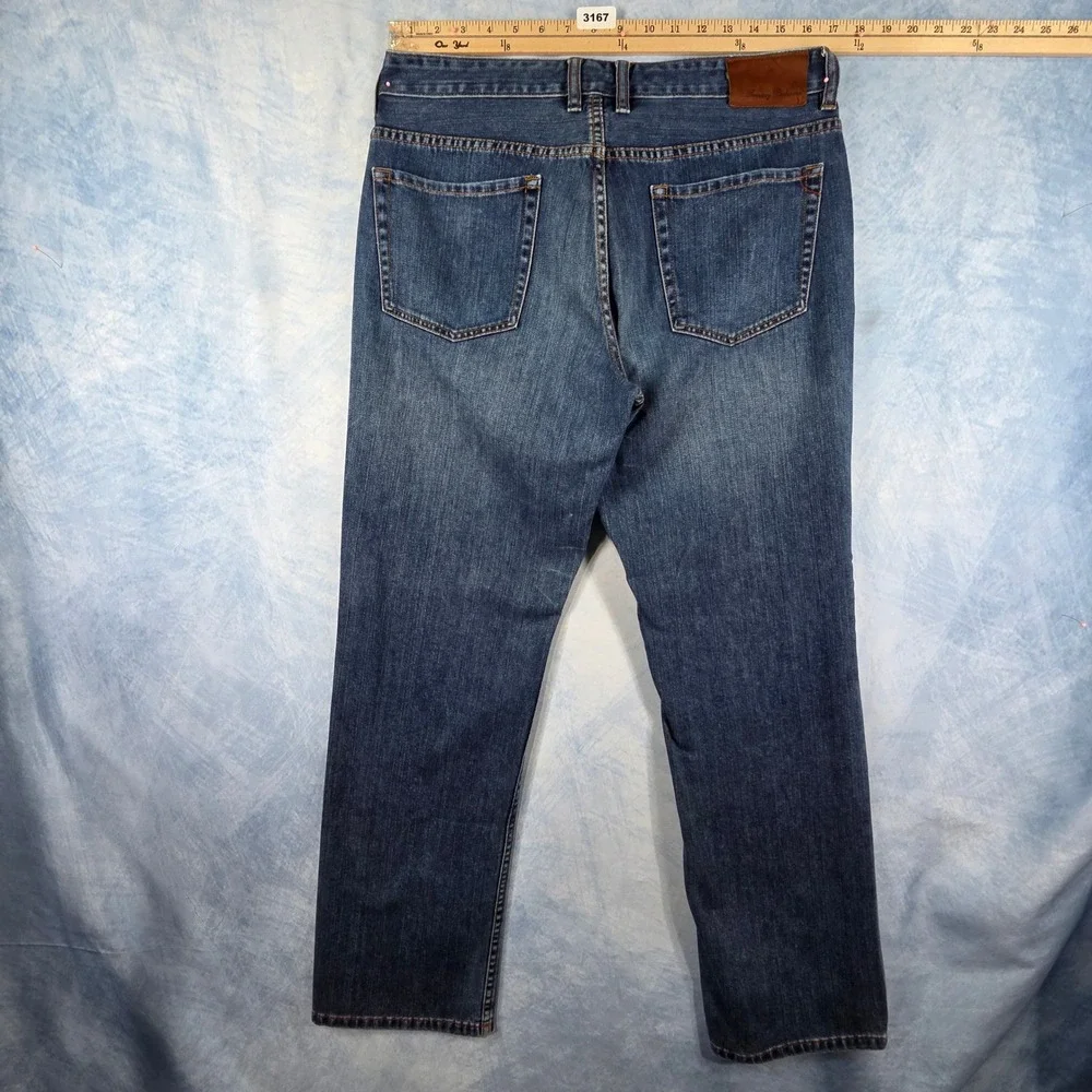 Tommy Bahama Authentic Mens 34x32 Medium Wash Straight Leg Denim Jeans RN86549